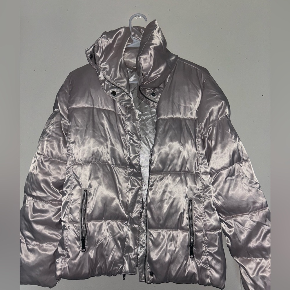 Women's Metallic Puffer Jacket